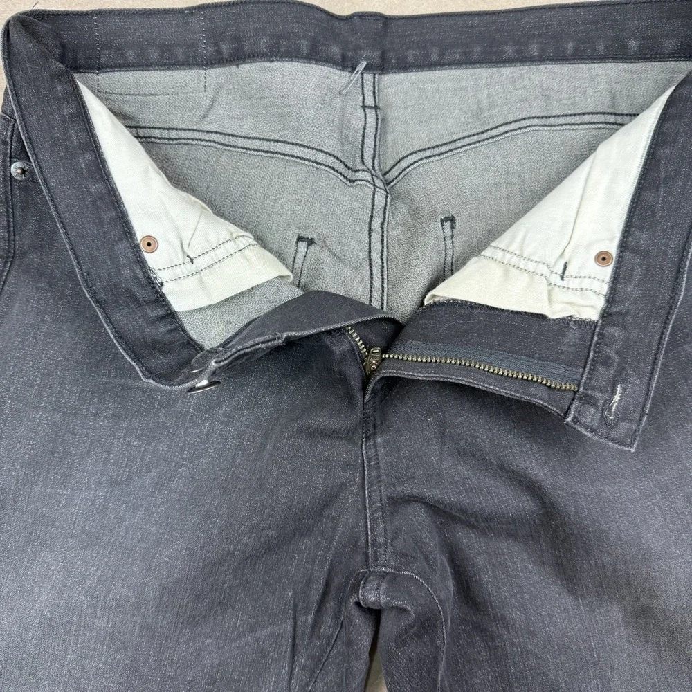 6397‎ Jeans Women's Size 28 Charcoal Black Baggy Mid Rise Dark Wash Made in USA